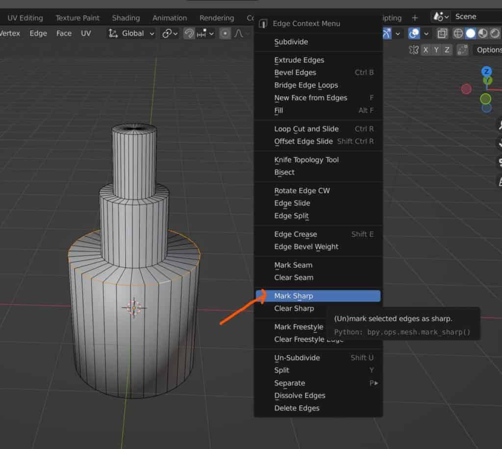 What Is The Main Purpose Of The Mark Sharp Tool And How Does It Work? –  blender base camp