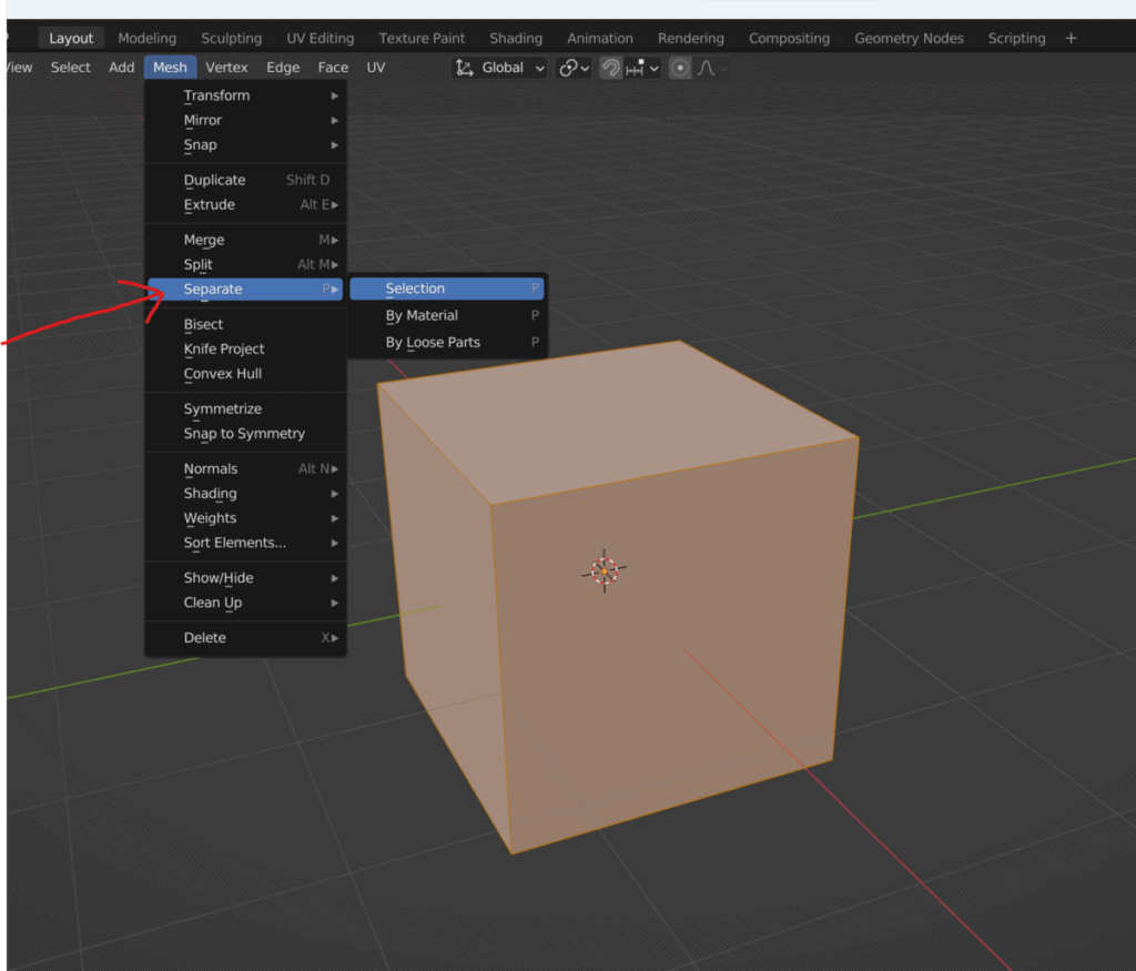Cube edit mode
